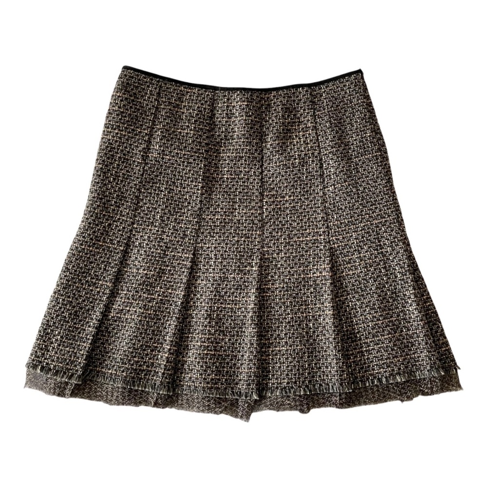 ELIE TAHARI Vintage Wool Tweed Skirt Size 8